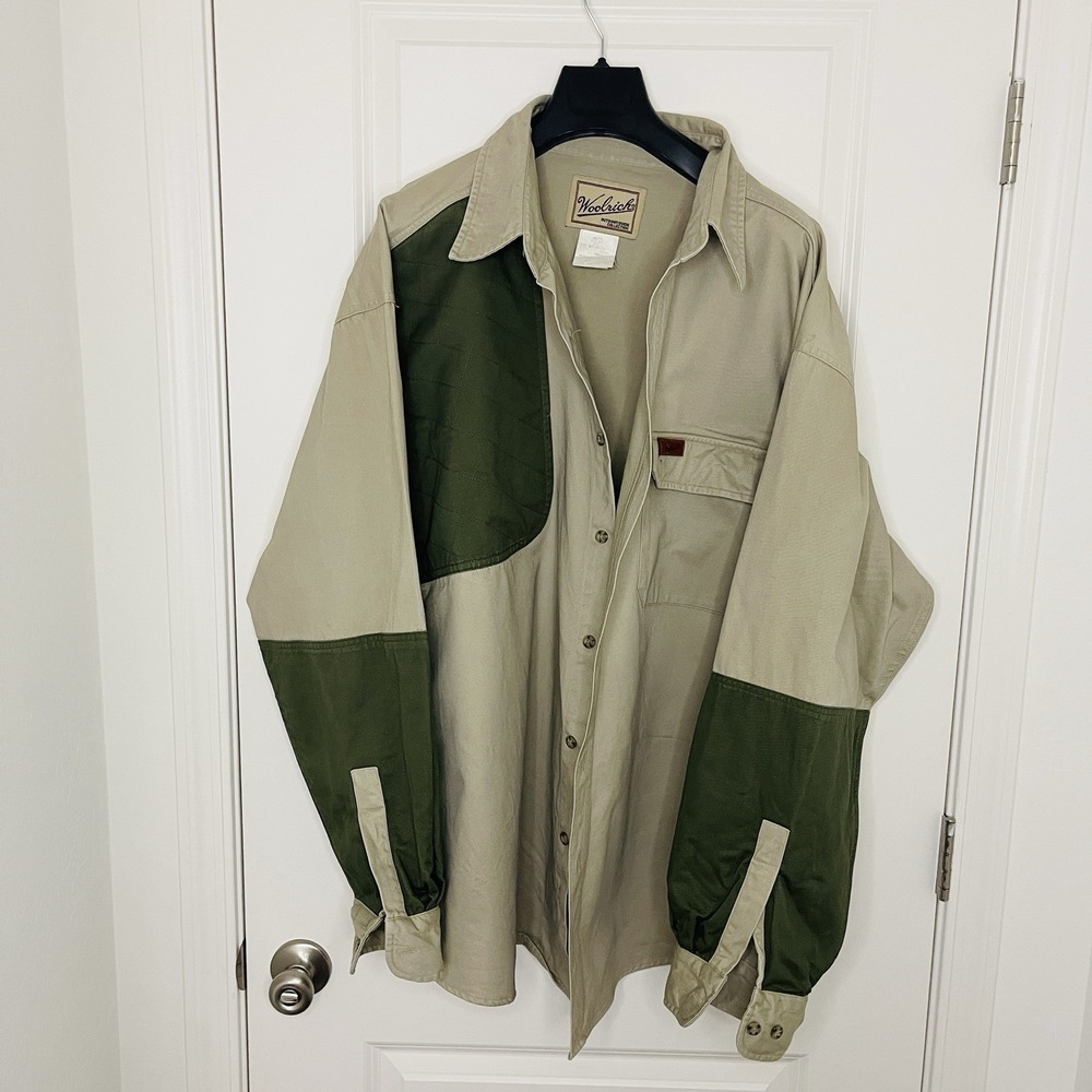 Woolrich Vintage Outdoor Guide 3XL Shooting Shirt 5561WT Loden Khaki Hunting